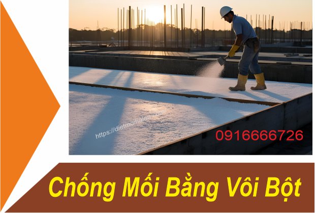 Chống Mối Bằng Vôi Bột